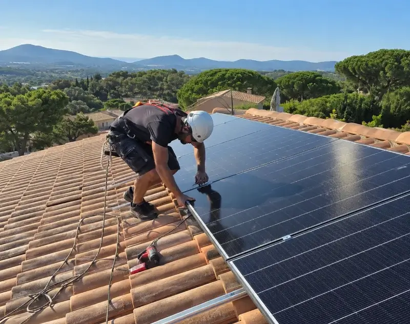 Installateur panneaux solaires Le Beausset — pose photovoltaïque sur toiture