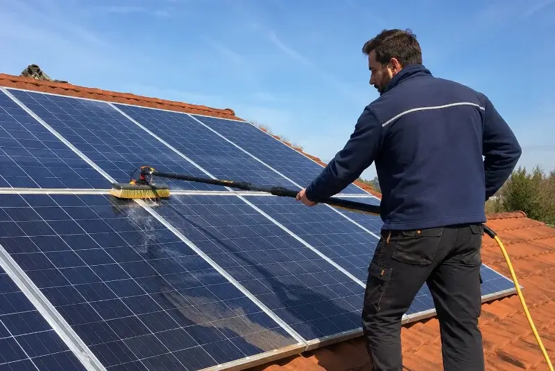 Nettoyage et entretien de panneaux solaires au Beausset