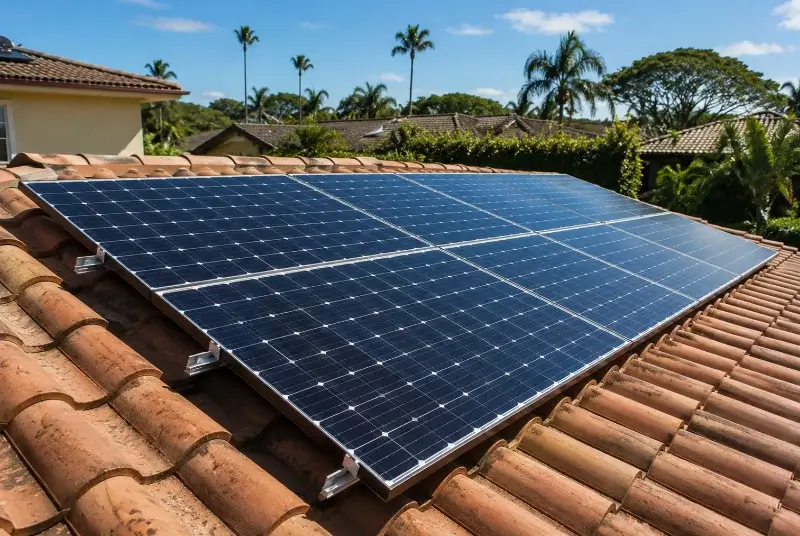 Installation de panneaux solaires au Beausset